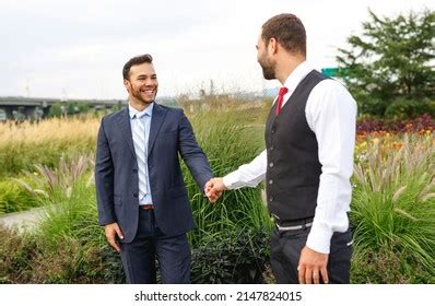 Handsome Gay Male Couple Park On Stock Photo Shutterstock
