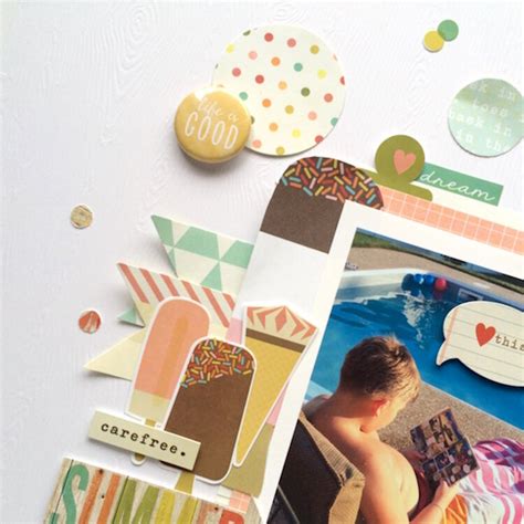 Project Ideas For Simple Stories Summer Vibes Collection 12 X 12 Double Sided Paper 2 X 2