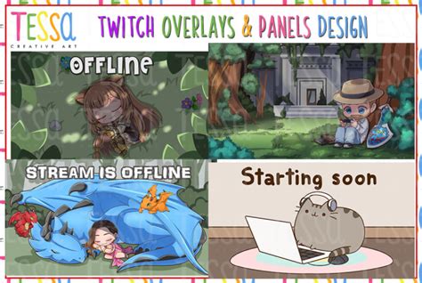 Draw And Design Your Custom Twitch Overlay And Panel By Tessacreative