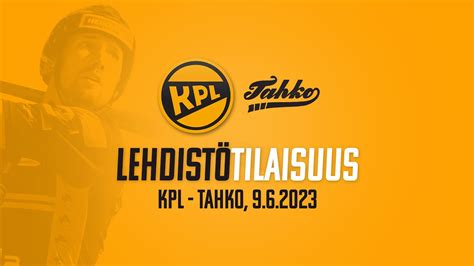 Lehdistötilaisuus 9 6 2023 KPL Tahko YouTube