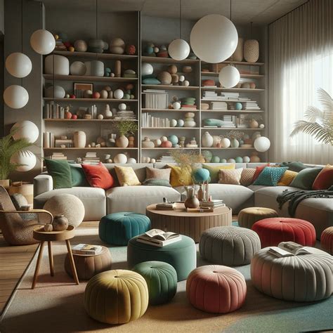 Decoração De Sala Com Puffs E Almofadas - Puff em decoração de interiores: transforme a sua casa - Brasilazy