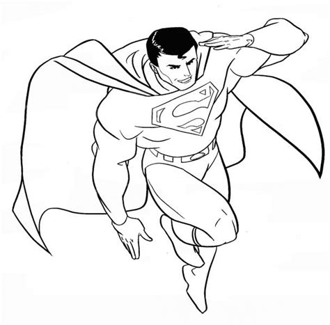 Coloriage Superman gratuit à imprimer