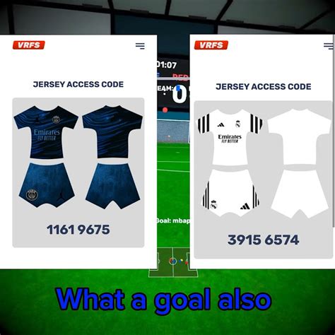 Vrfs Jersey Codes Youtube