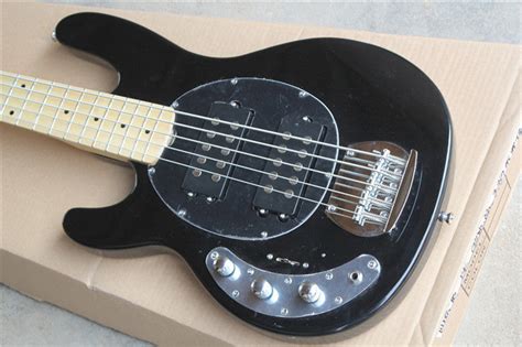 Music Man Left Handed Black 5 Strings Bass Guitar Right Hand Musicman 8sounds Music