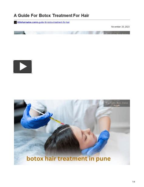 Ppt A Guide For Botox Treatment For Hair Powerpoint Presentation