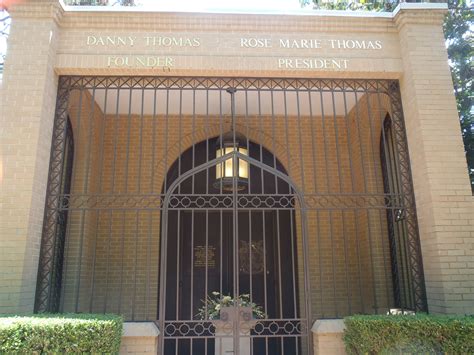 Grave Of Danny Thomas And His Wife On The Campus Of St Jude Childrens