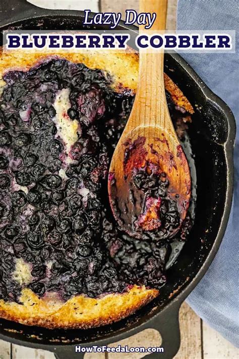 Lazy Day Blueberry Cobbler How To Feed A Loon