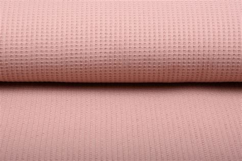 Baby Jersey Waffle Pique Fabric Powder Pink Yes Fabrics