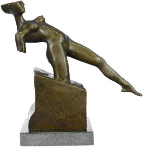 Escultura bronce estatua Envío gratis Resumen erótica Mujer desnuda