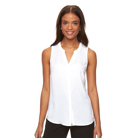 Womens Apt 9® Pleated Crepe Tank Kohls Women Pleated Clothes