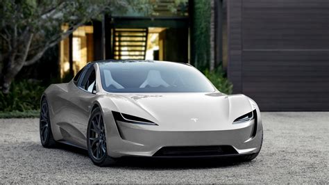 Grey Tesla Roadster