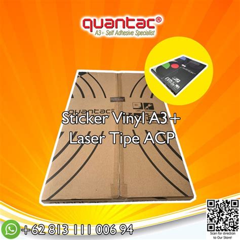 Jual Quantac ACP Sticker Vinyl A3 Stiker Digital Laser Toner Label