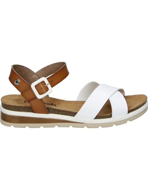 Sandalias Blancas Planas De Mujer Refresh Megacalzado