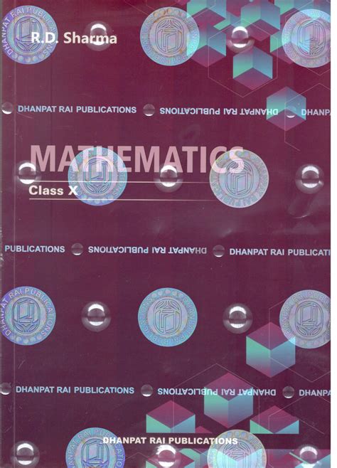 RD Sharma Mathematics for Class 10 by Dhanpat Rai (2024-25) (Set of 2 ...