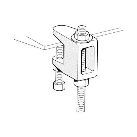 Pince Pour Profil Bc Sur Ipn Flamco Pour Tige Filet E M Montage Avec