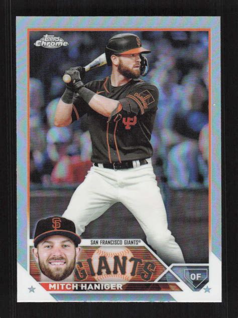 Mitch Haniger 2023 Topps Chrome Refractor Seattle Mariners 122 EBay