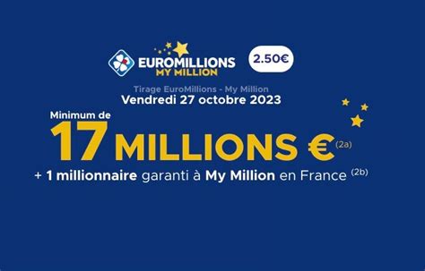 Tirage EuroMillions FDJ Une cagnotte de 17 millions d euros à gagner