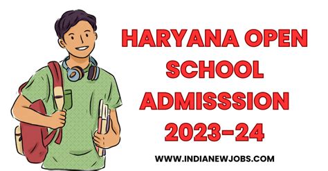 Haryana Open School Admission 2023 Notification And Apply Online