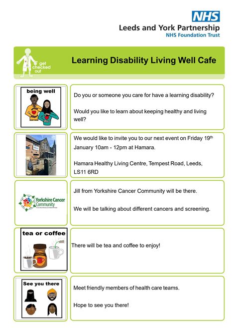 Learning Disability Living Well Cafe Through The Maze