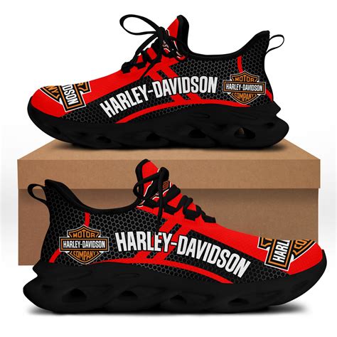 HARLEY DAVIDSON AN LT BS Running Shoes Ver 1 Red Fitjiva Art Store