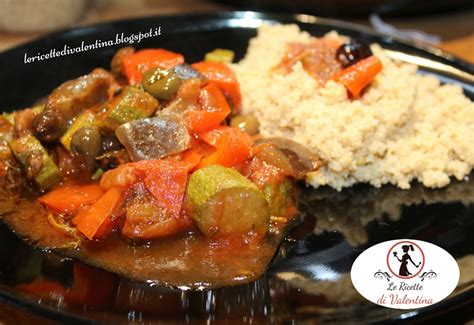 Cous Cous Integrale Con Verdure Al Pomodoro E Olive Con La Pentola Slow