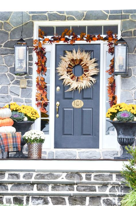 Outdoor Fall Decorating Ideas Stonegable