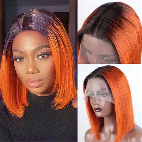 Perruque Bob Lace Front Wig Br Silienne Lisse Naturelle Cheveux