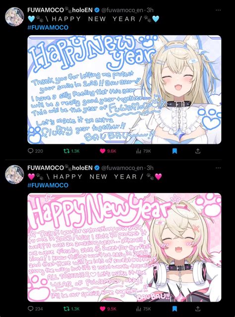 Fuwawa And Mococo Wishes Their Fans A Happy New Year Rhololive