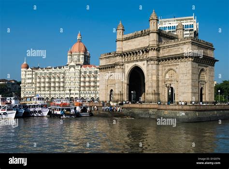 Waterfront With Taj Mahal Palace And Tower Hotel And Gateway Of India