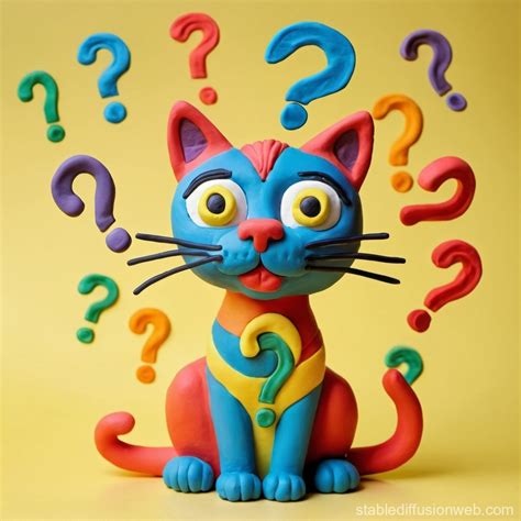 Confused Cats Question Marks Stable Diffusion Online