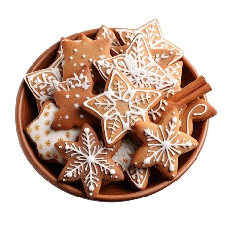 Premium Psd Christmas Ginger Cookies