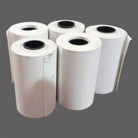 Plain White Meter Thermal Paper Billing Roll Gsm Gsm At Rs