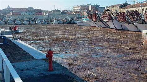 Senigallia E I Danni Del Maltempo Tonnellate Di Detriti Su Spiaggia E