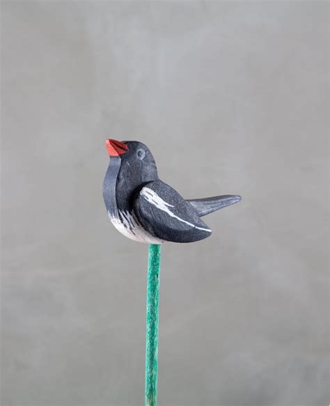 Decorative Bird Garden Stake Magpie
