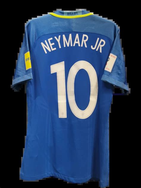 Neymar Jr Match Worn Nike Dri Fit Brazil Shirt World Cup Qualifier