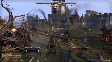 Elder Scrolls Online Beta Cyrodiil Pvp Capturing A Keep Templar