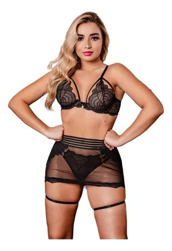 Conjunto Lingerie Sexy Mist Rio Do Amor Sofisticado Frete Gr Tis