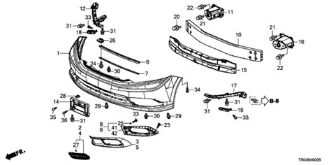 Tr A Zz Genuine Honda Extension R Fr Bumper