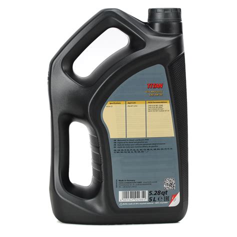 L Liter Fuchs Titan Gt Pro W W Motor L L Acea C Psa