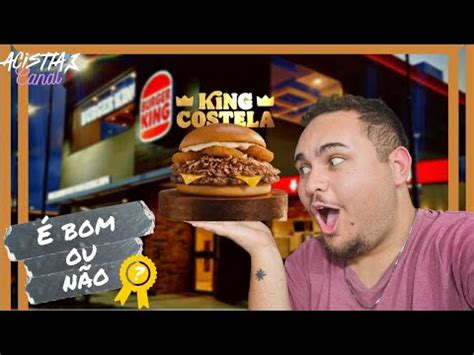 É BOM OU NÃO Novo hambúrguer de COSTELA do Burger King YouTube