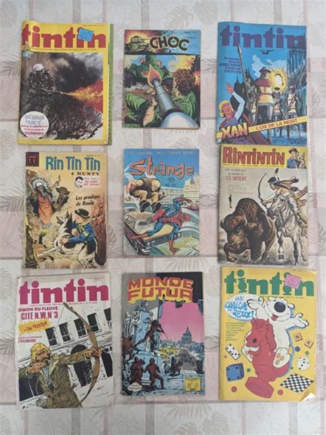 Lot De Revues Ann Es Et Tintin Strange Choc Rintintin