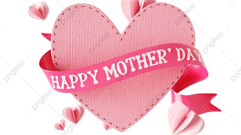 Mothers Day 3d Png 3d Mothers Day Love Mother S Day 3d Pink Png