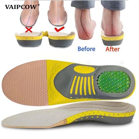 Premium Orthotic Gel Insoles Orthopedic Flat Foot Health Sole Pad For