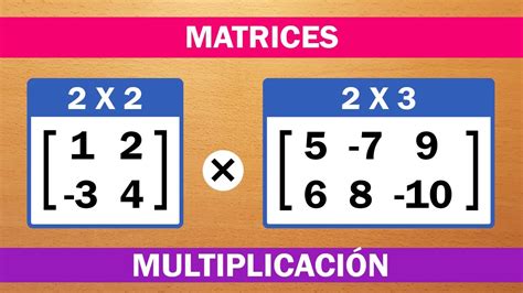 MULTIPLICAR MATRICES 2X2 Y 2X3 MATRICES YouTube