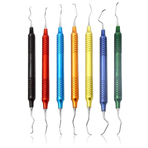 Amazon AAProTools 7EA Multicolor Scaler Gracey Curette Periodontal