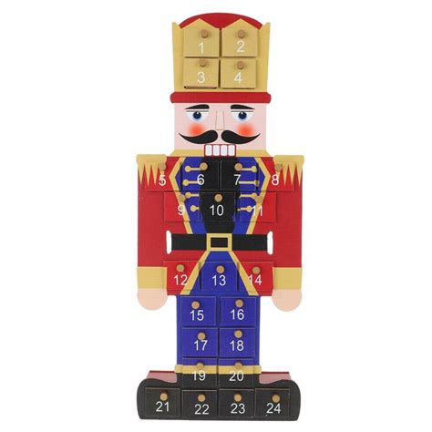 A Wooden Toy With Numbers On It And A Nutcracker Figure In The Middle