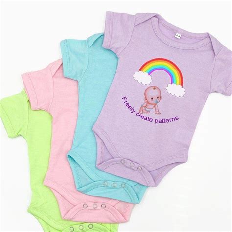 Sublimation Short Sleeves Solid Colored Baby Onesies Blank - China Printable and Custom price