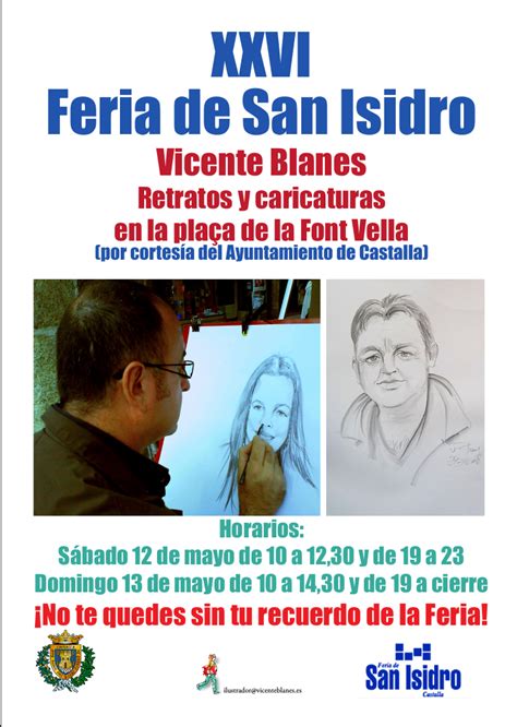 Vicente Blanes Retratos Y Caricaturas Feria De San Isidro