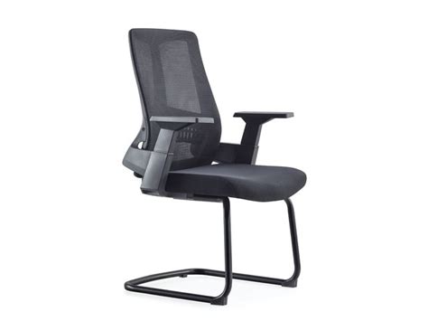 Chaise Visiteur En Maille Cb Noire