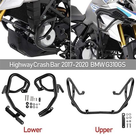 Motorcycle Highway Engine Guards Upper Lower Crash Cage Bars Frame